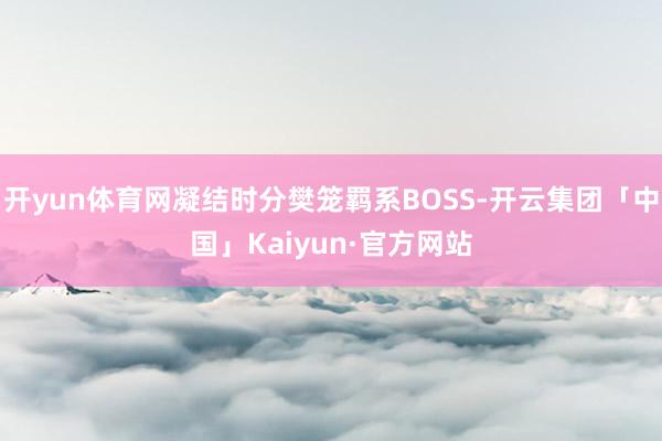 开yun体育网凝结时分樊笼羁系BOSS-开云集团「中国」Kaiyun·官方网站
