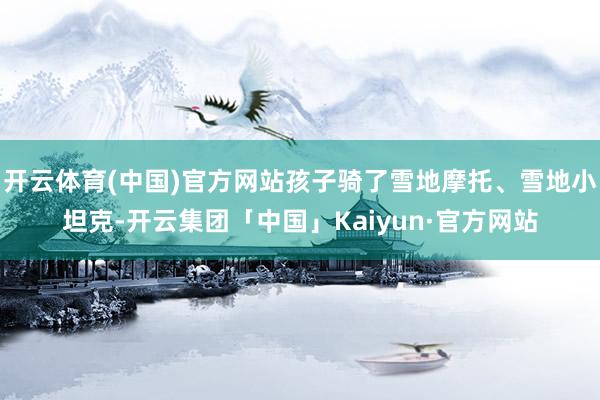 开云体育(中国)官方网站孩子骑了雪地摩托、雪地小坦克-开云集团「中国」Kaiyun·官方网站