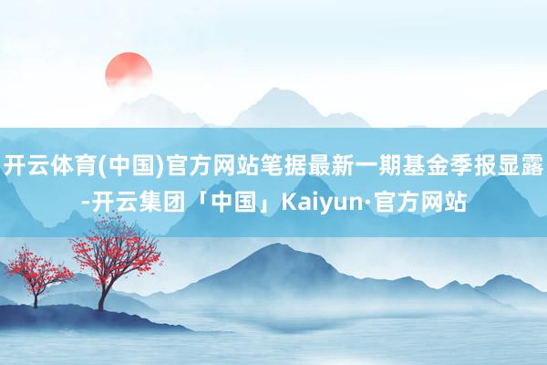 开云体育(中国)官方网站笔据最新一期基金季报显露-开云集团「中国」Kaiyun·官方网站