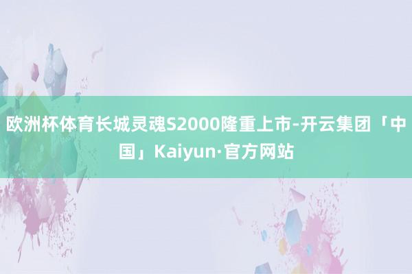 欧洲杯体育长城灵魂S2000隆重上市-开云集团「中国」Kaiyun·官方网站