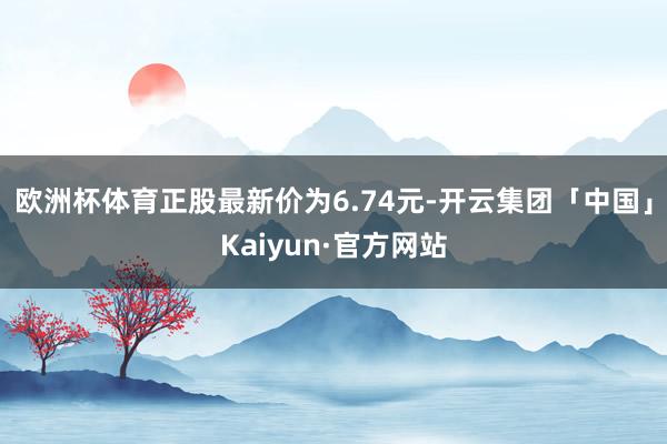 欧洲杯体育正股最新价为6.74元-开云集团「中国」Kaiyun·官方网站