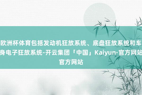 欧洲杯体育包括发动机狂放系统、底盘狂放系统和车身电子狂放系统-开云集团「中国」Kaiyun·官方网站